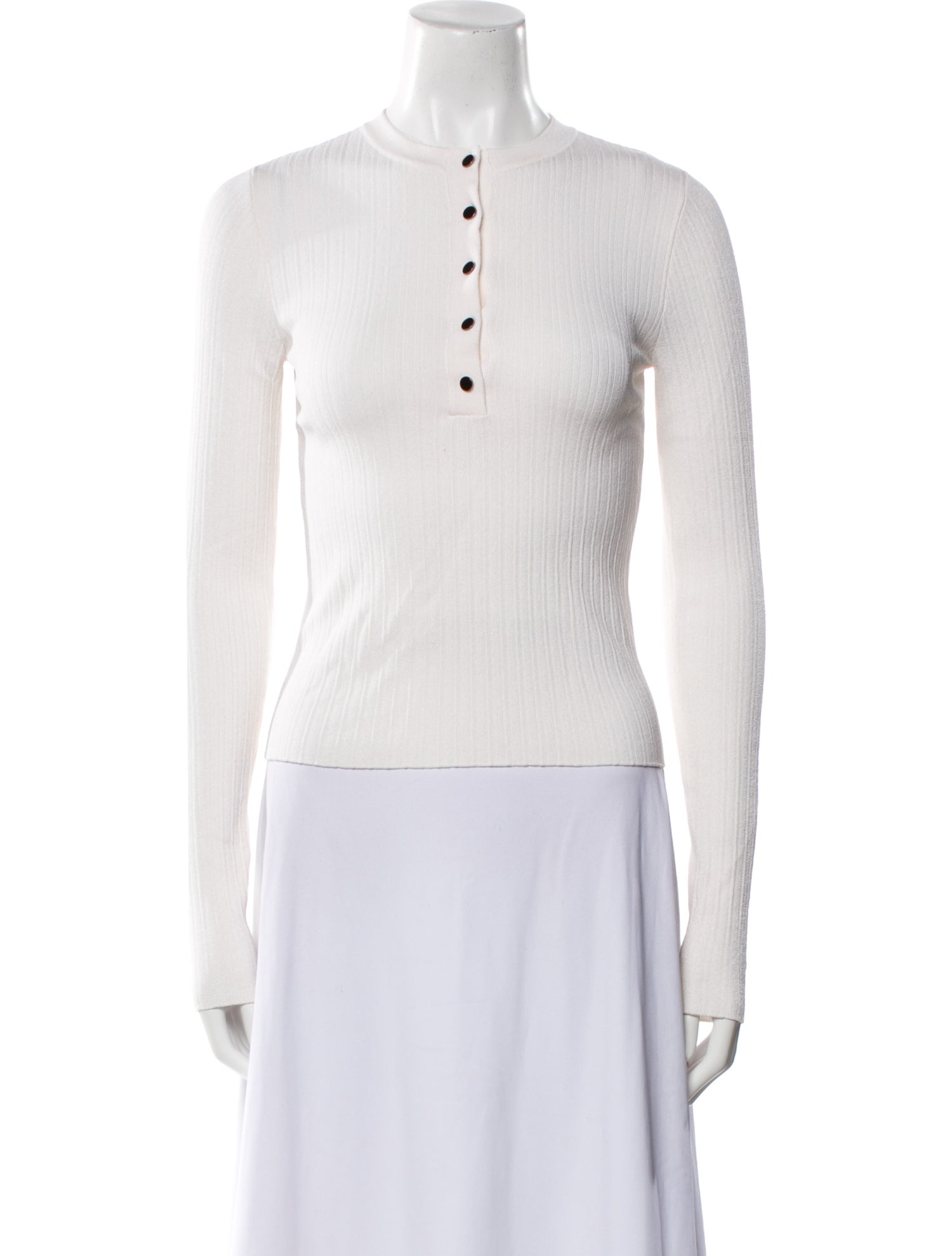 Tom Ford Mock Neck Long Sleeve Top