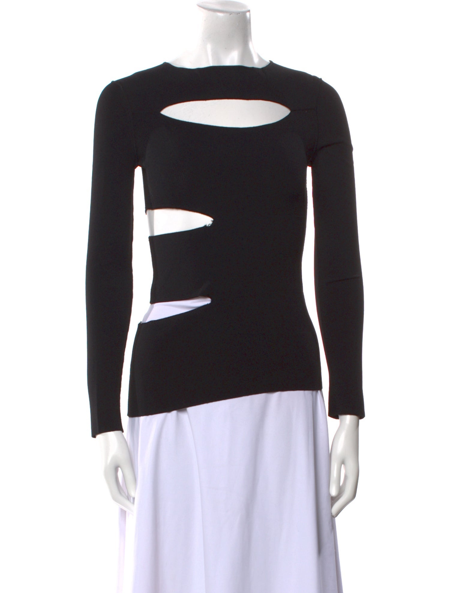 Tom Ford Bateau Neckline Long Sleeve Top