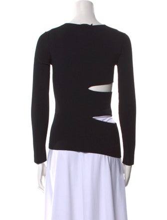 Tom Ford Bateau Neckline Long Sleeve Top