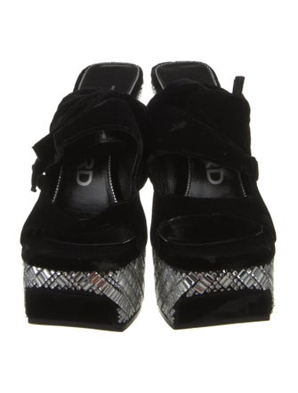 Tom Ford Velvet Patterned Sandals