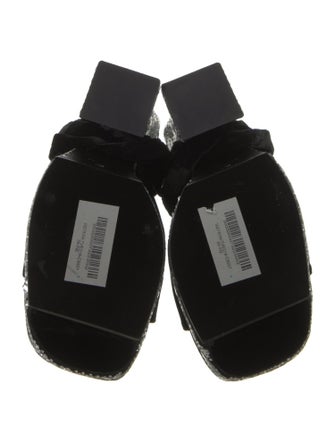 Tom Ford Velvet Patterned Sandals