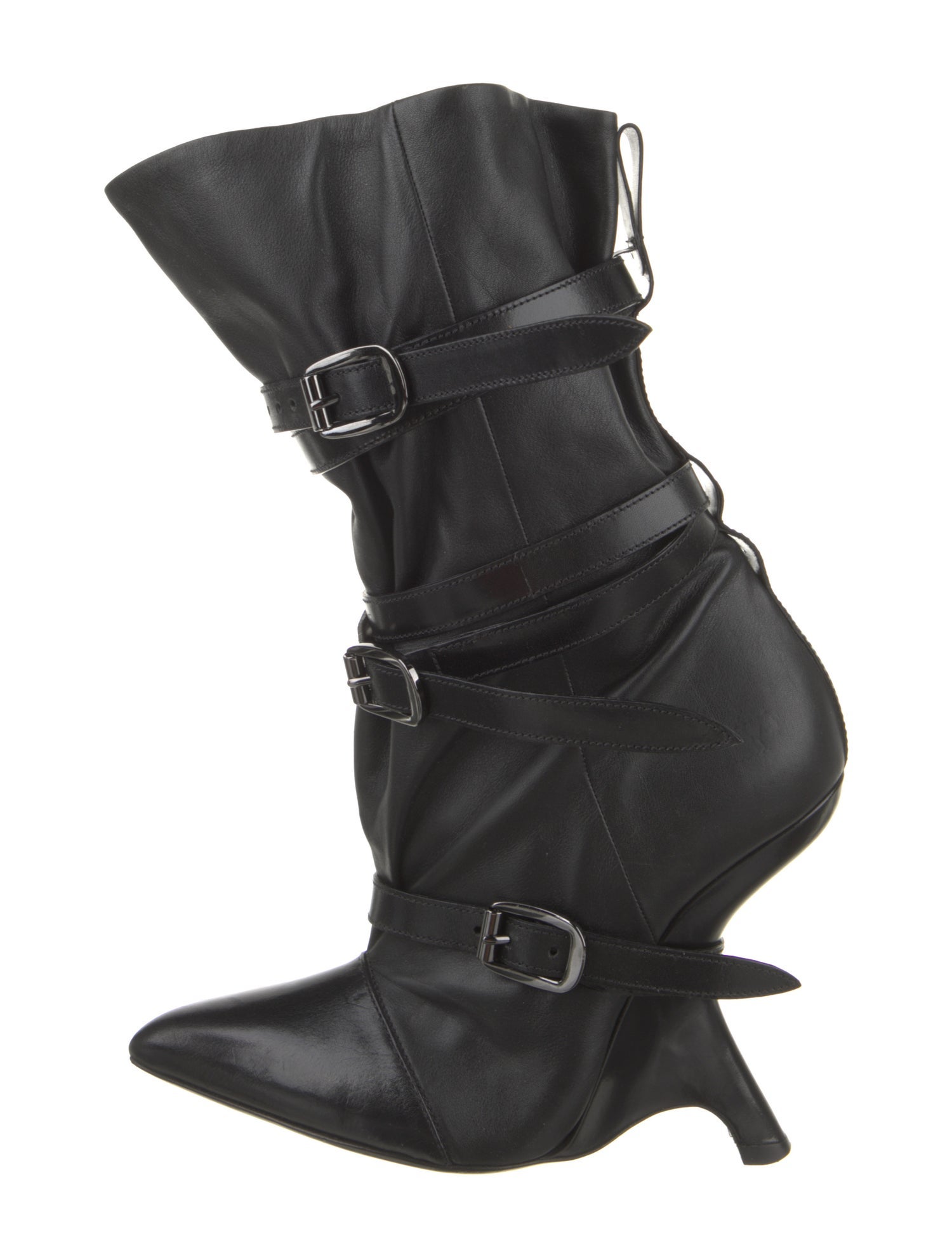 Tom Ford Leather Lace-Up Boots