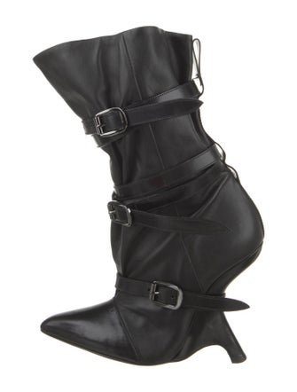 Tom Ford Leather Lace-Up Boots