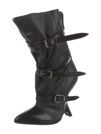 Tom Ford Leather Lace-Up Boots