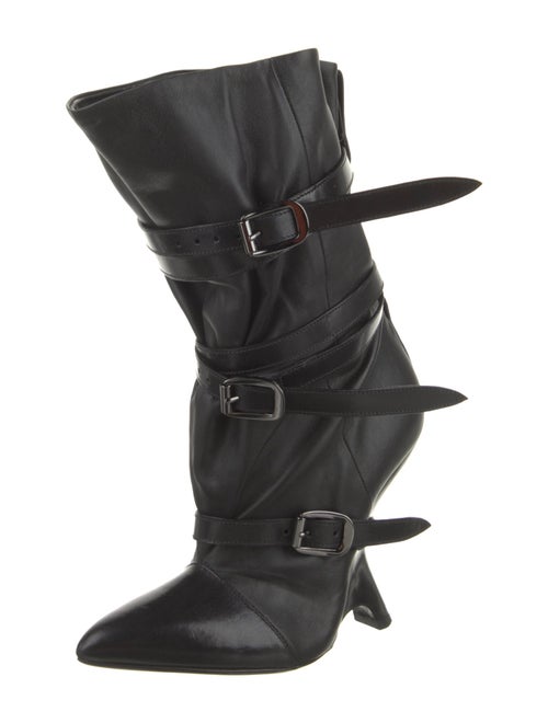 Tom Ford Leather Lace-Up Boots