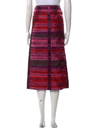 Tom Ford Striped Midi Length Skirt