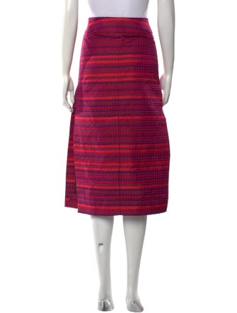 Tom Ford Striped Midi Length Skirt