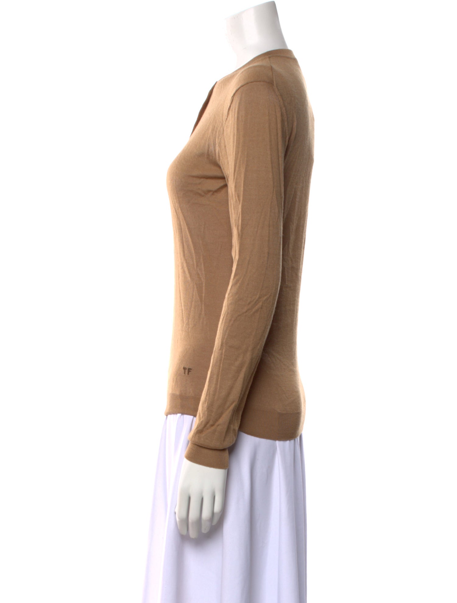 Tom Ford Mock Neck Long Sleeve Top