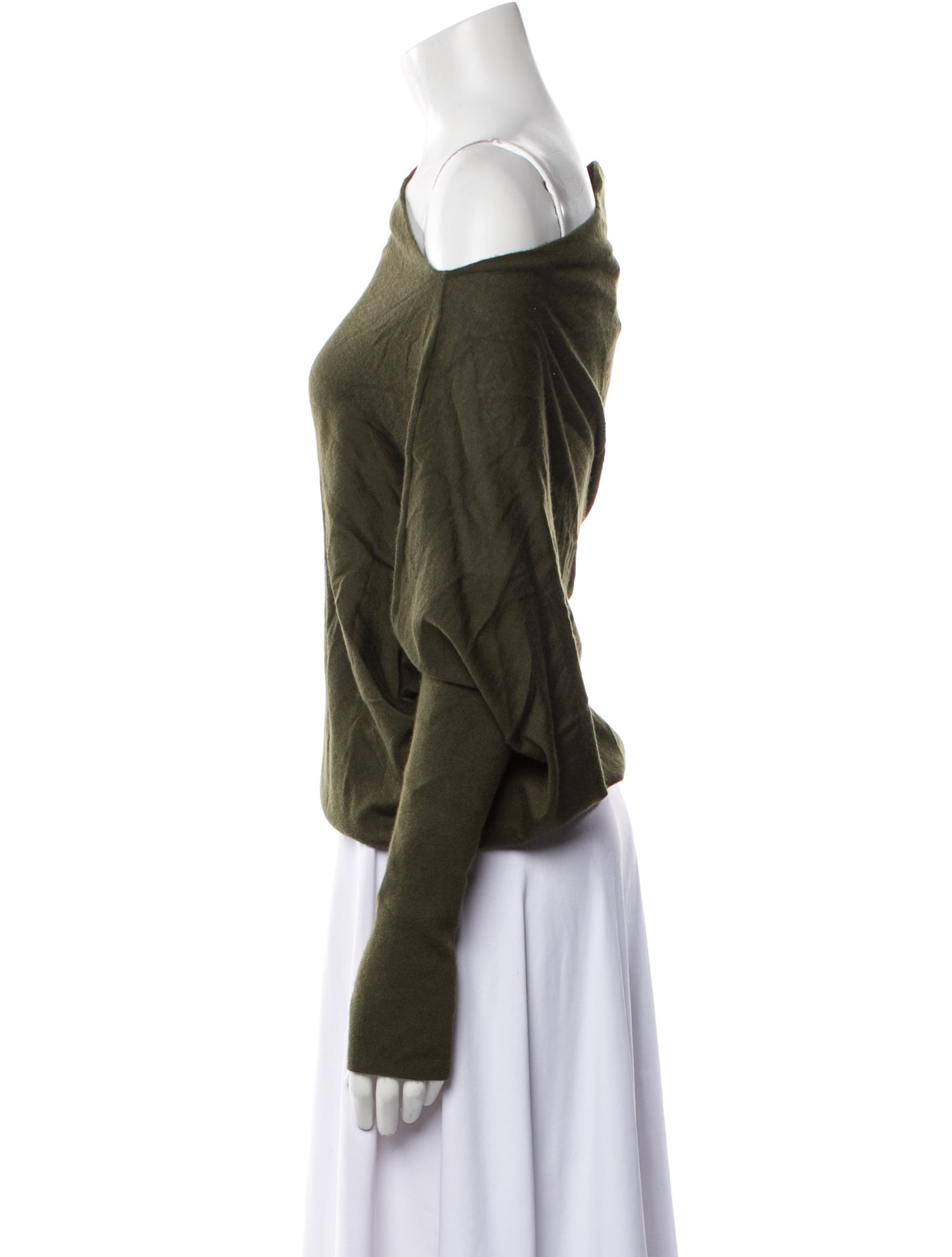 Tom Ford One-Shoulder Long Sleeve Top