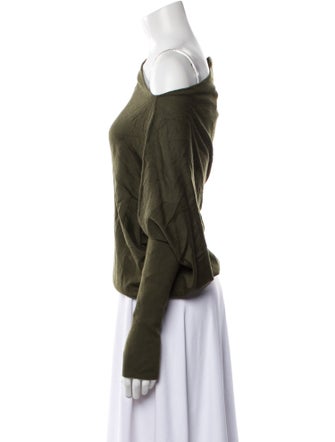 Tom Ford One-Shoulder Long Sleeve Top