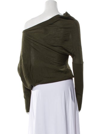 Tom Ford One-Shoulder Long Sleeve Top