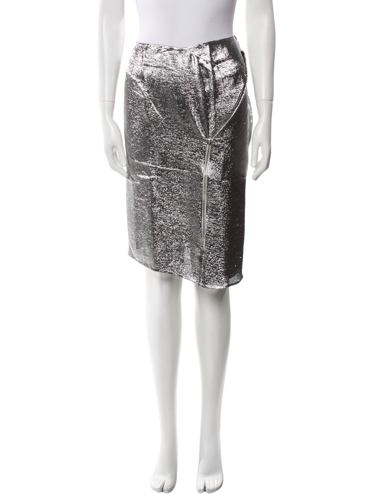 Tom Ford Glitter Accents Knee-Length Skirt