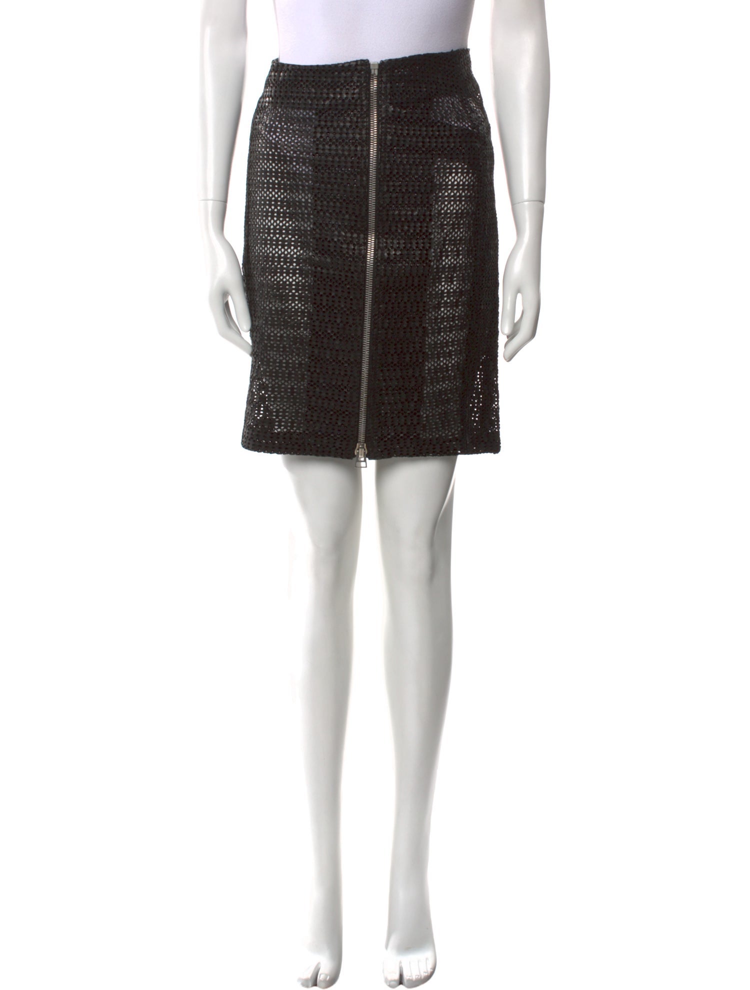 Tom Ford Lamb Leather Knee-Length Skirt