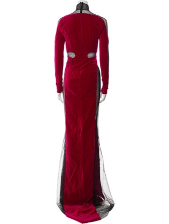 Tom Ford Mock Neck Long Dress