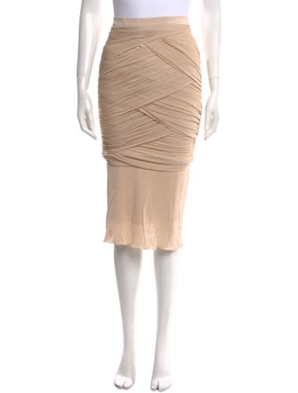 Tom Ford Pleated Accents Knee-Length Skirt