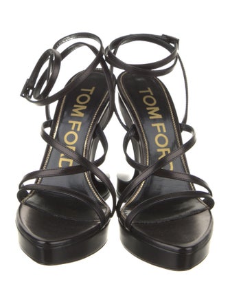 Tom Ford Leather Slingback Sandals