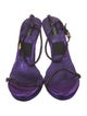 Tom Ford Velvet Animal Print Sandals
