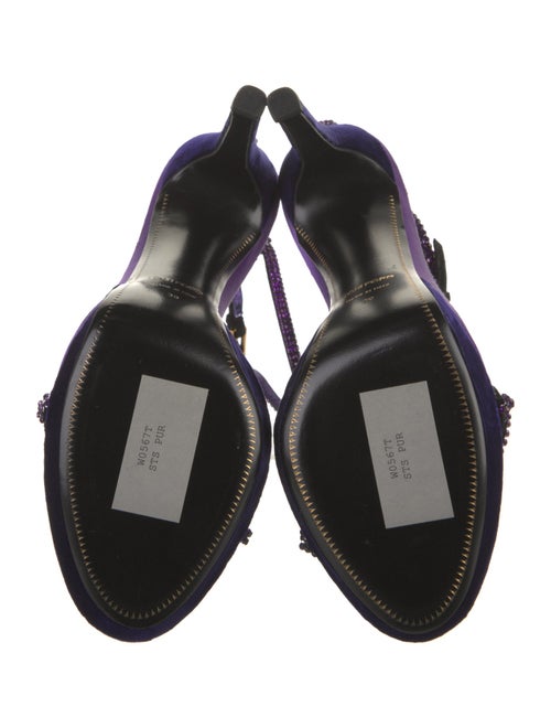 Tom Ford Velvet Animal Print Sandals