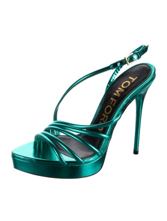 Tom Ford Leather Slingback Sandals