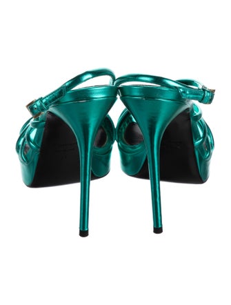 Tom Ford Leather Slingback Sandals