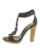 Tom Ford Alligator T-Strap Sandals