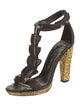 Tom Ford Alligator T-Strap Sandals