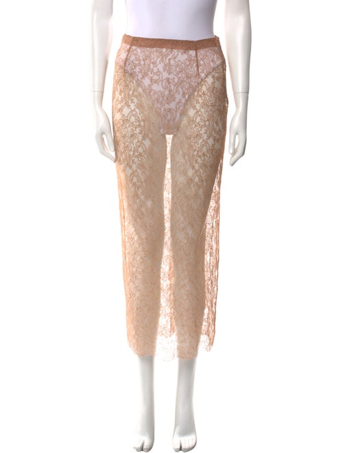 Tom Ford Lace Pattern Midi Length Skirt