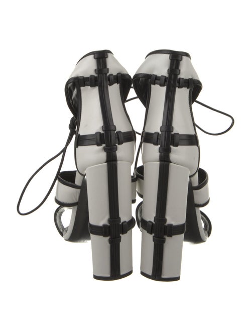 Tom Ford Leather Striped T-Strap Sandals