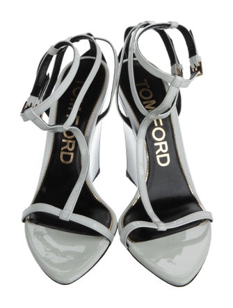 Tom Ford Patent Leather T-Strap Sandals