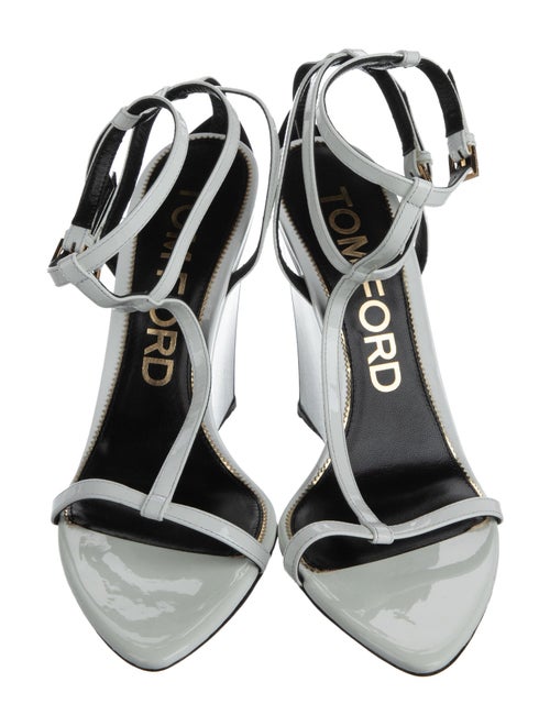 Tom Ford Patent Leather T-Strap Sandals