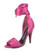 Tom Ford Satin Pleated Accents Sandals