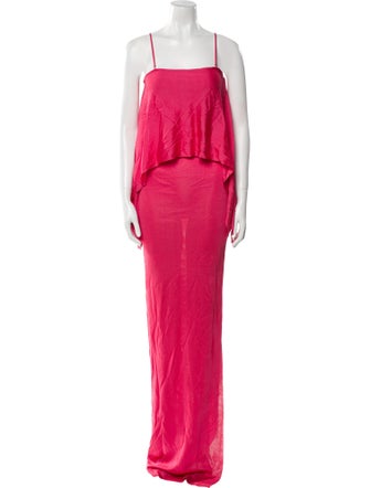 Tom Ford Square Neckline Long Dress