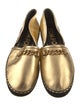 Tom Ford Leather Chain-Link Accents D'Orsay Flats