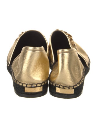 Tom Ford Leather Chain-Link Accents D'Orsay Flats