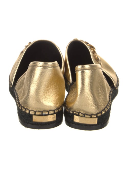 Tom Ford Leather Chain-Link Accents D'Orsay Flats