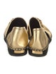 Tom Ford Leather Chain-Link Accents D'Orsay Flats