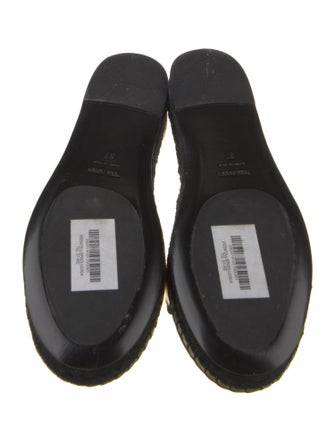 Tom Ford Leather Chain-Link Accents D'Orsay Flats