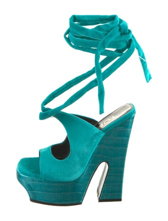 Tom Ford Velvet Gladiator Sandals