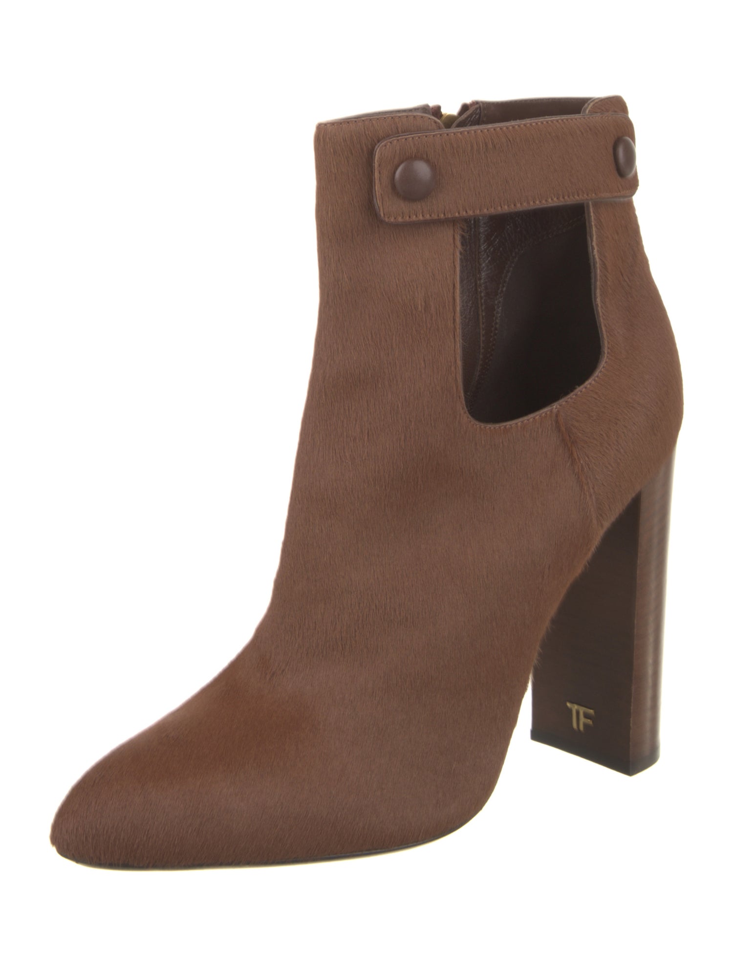 Tom Ford Ponyhair Cutout Accent Boots