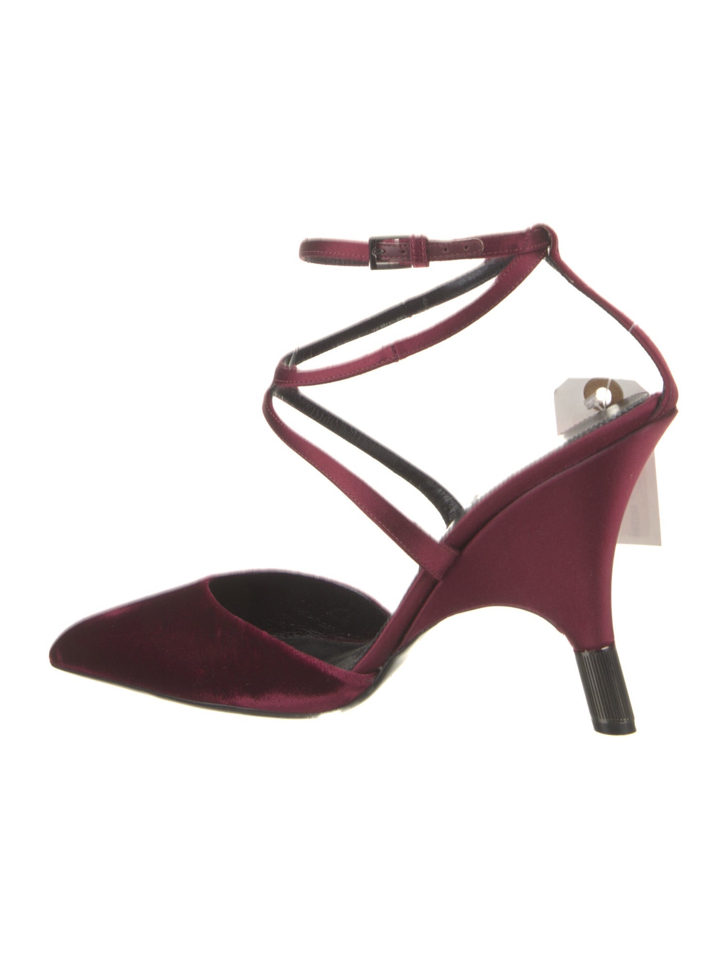 Tom Ford Velvet Leather Trim Embellishment D'Orsay Pumps