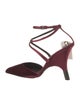 Tom Ford Velvet Leather Trim Embellishment D'Orsay Pumps