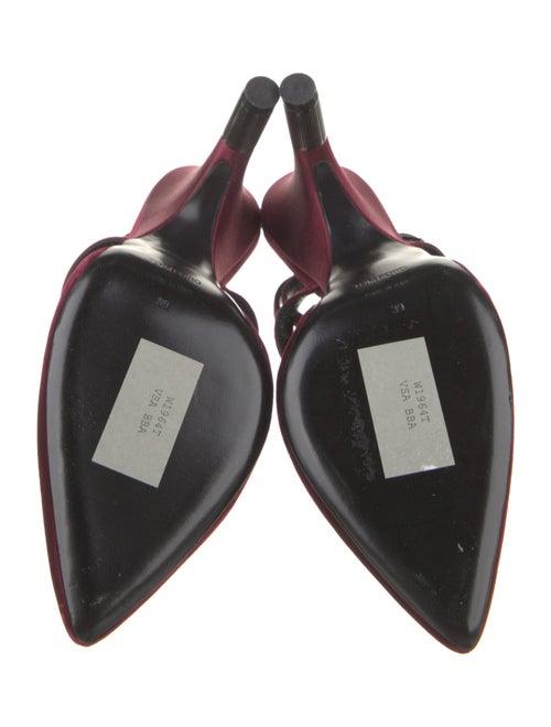 Tom Ford Velvet Leather Trim Embellishment D'Orsay Pumps