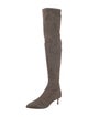 Tom Ford Suede Leather Trim Embellishment Boots