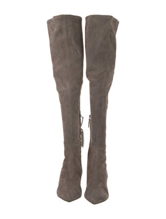 Tom Ford Suede Leather Trim Embellishment Boots