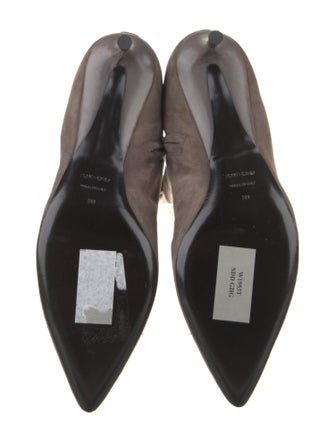 Tom Ford Suede Leather Trim Embellishment Boots