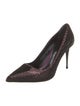 Tom Ford Sequins Leather Trim Embellishment Pumps