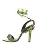 Tom Ford Patent Leather Crystal Embellishments Sandals