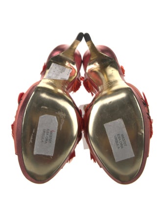 Tom Ford Leather Printed Slingback Sandals