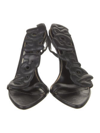 Tom Ford Leather Cutout Accent Gladiator Sandals