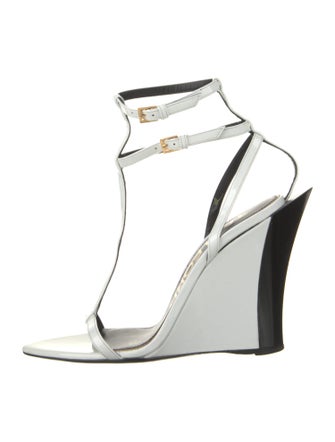 Tom Ford Patent Leather T-Strap Sandals